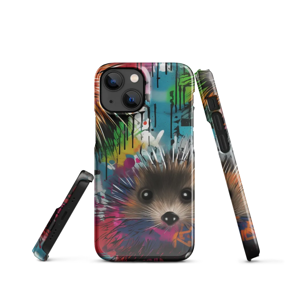 Whimsical Hedgehogs in a Kaleidoscopic Wonderland | Phone Case |  13 Mini | Snap Case | Glossy