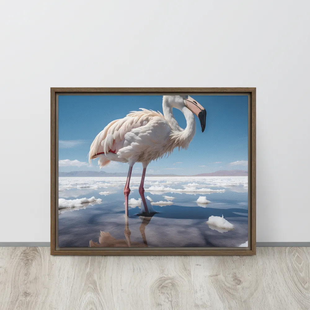 Graceful Solitude of a Flamingo