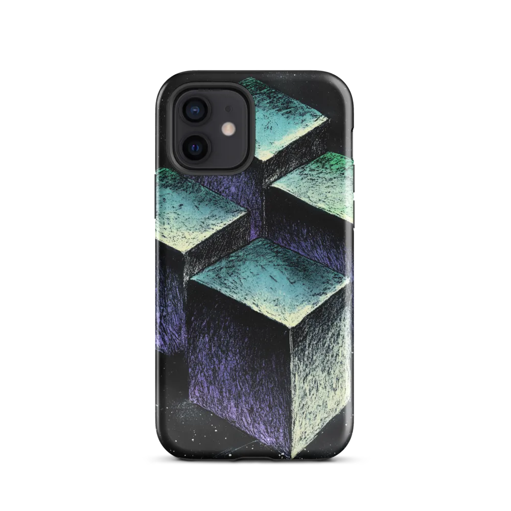 Floating Geometry: A Study in Cubes | Phone Case |  12 | Tough Case | Glossy