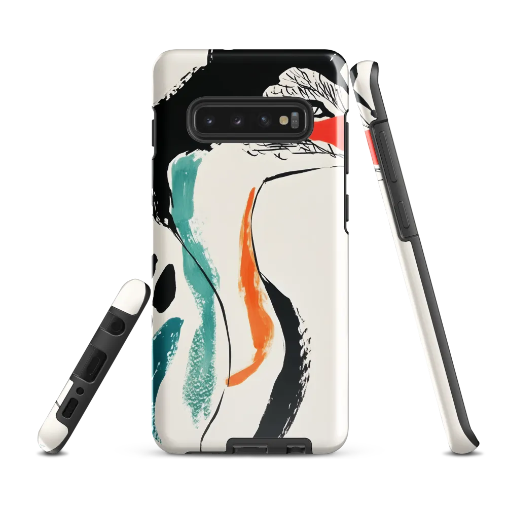 Fox in Bold Lines | Phone Case |  S10 Plus | Tough Case | Glossy