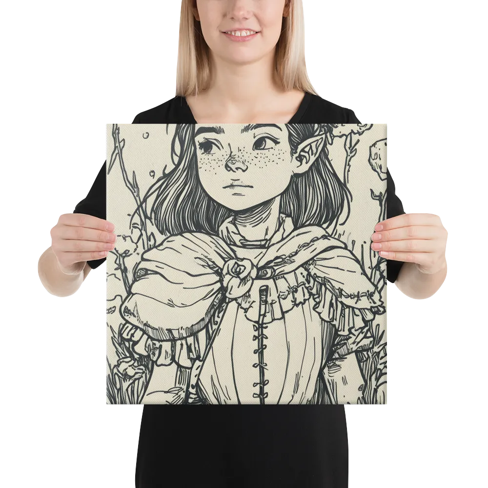 A Young Guardian of Nature | Canvas | 16″×16″