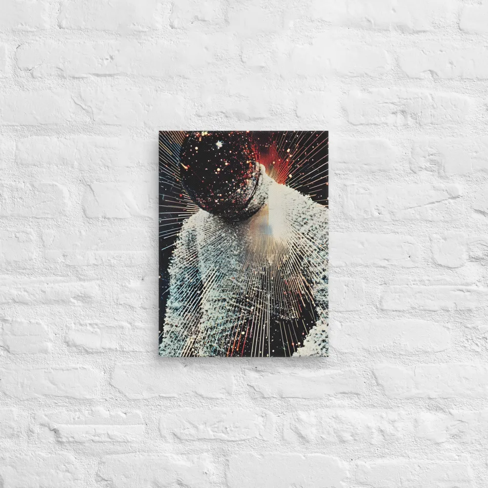 Ethereal Astronaut: A Journey Through the Cosmos | Canvas | 12″×16″