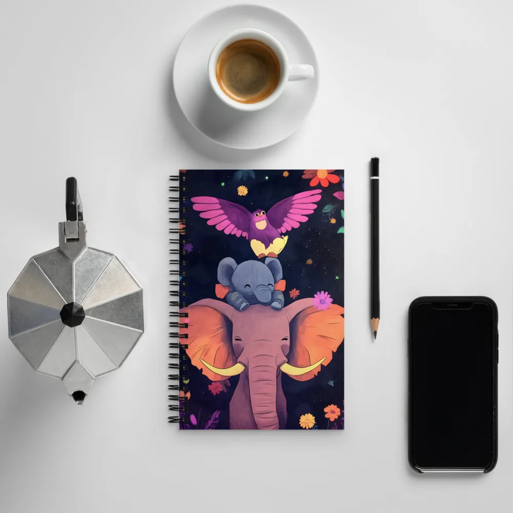 A Whimsical Friendship | Spiral Notebook