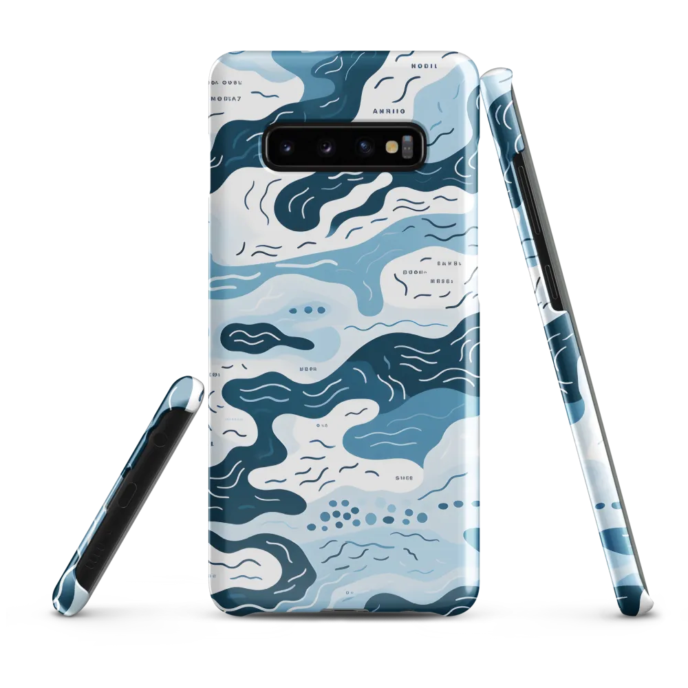 Flowing Waters: An Abstract Journey | Phone Case |  S10 Plus | Snap Case | Glossy