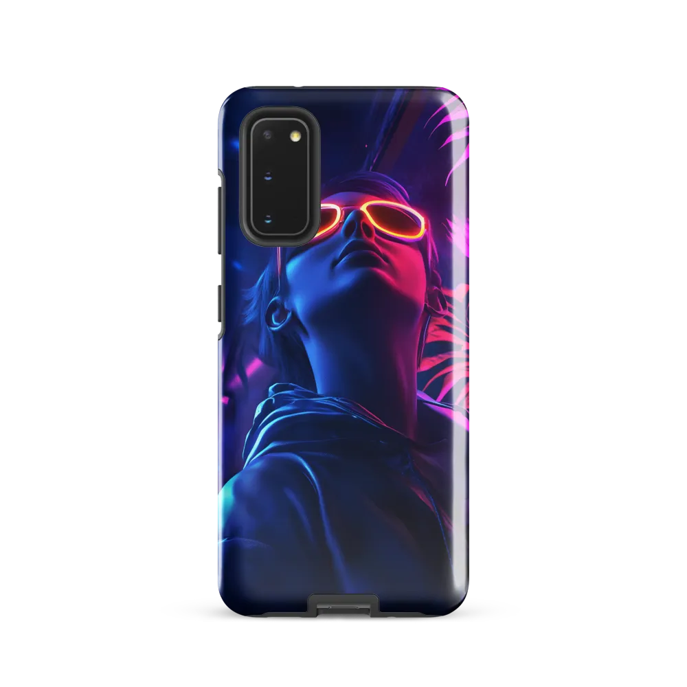 Neon Dreams: A Cyberpunk Portrait | Phone Case |  S20 | Tough Case | Glossy