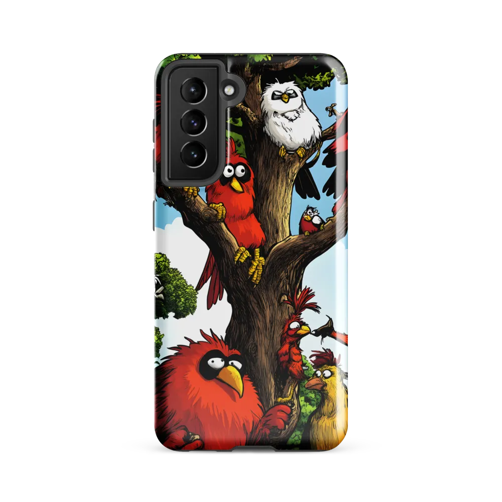Whimsical Avian Gathering