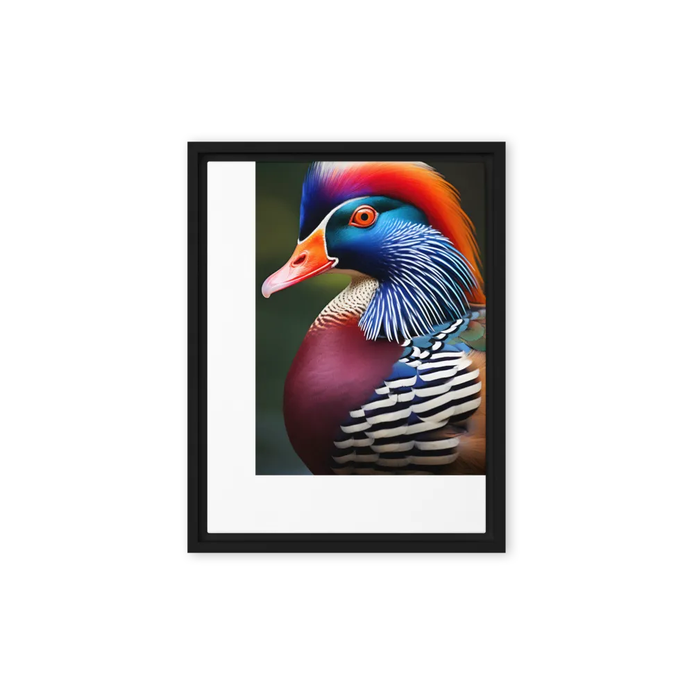 The Majestic Mandarin | Canvas with Black Frame | 12″×16″