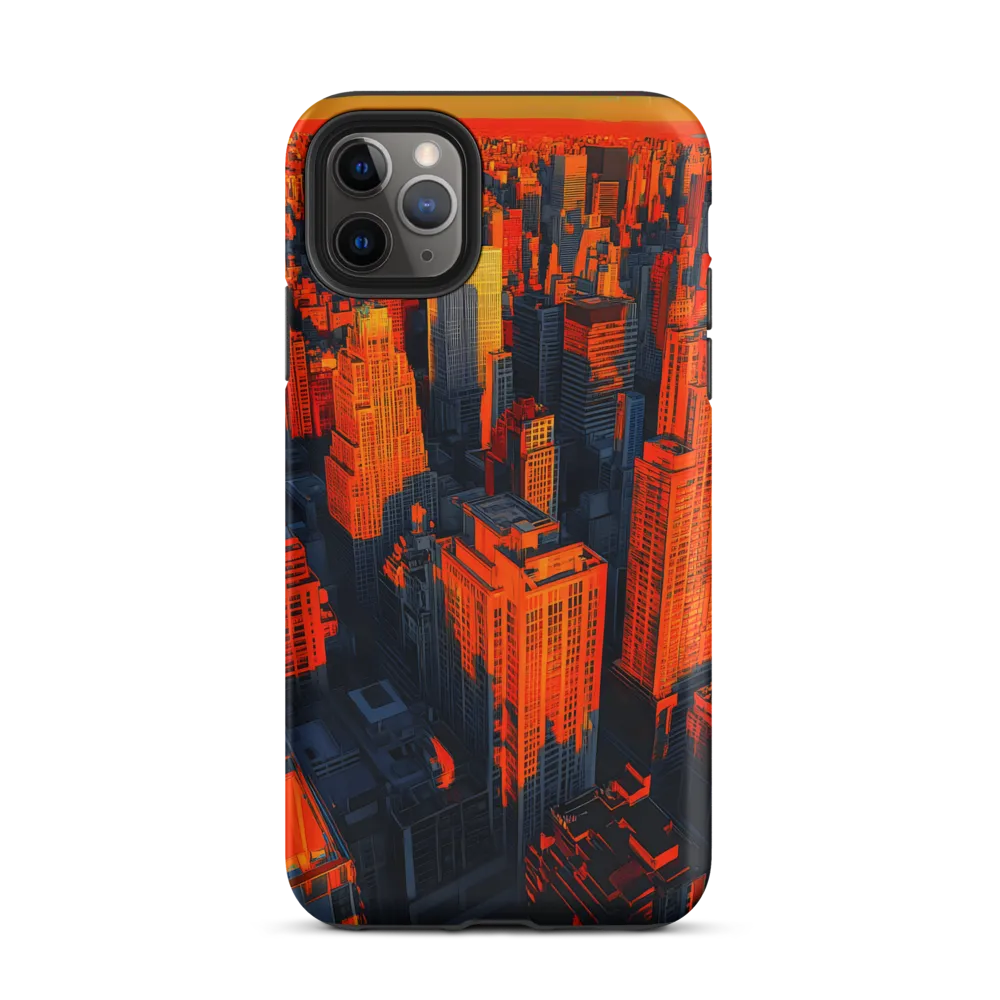 Urban Dawn: A Digital Ode to Skyscrapers | Phone Case |  11 Pro Max | Tough Case | Matte