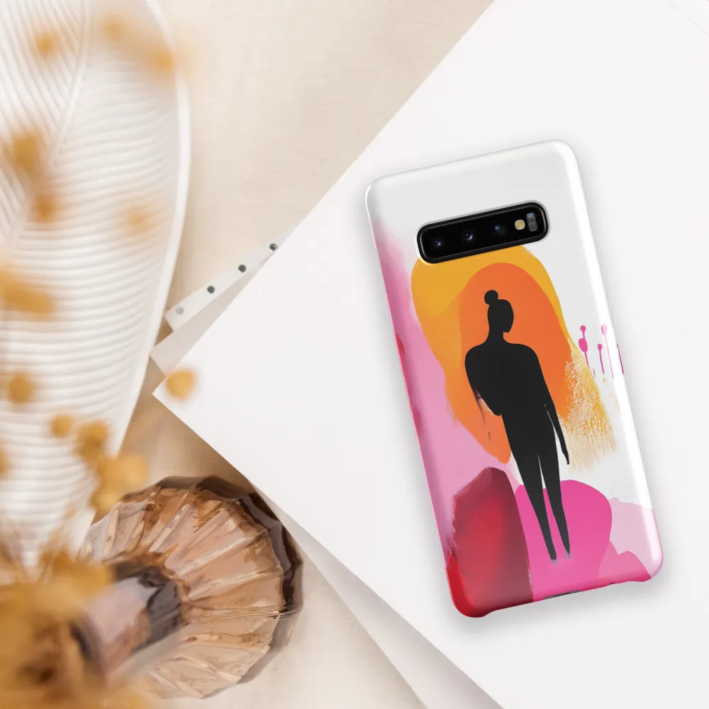 Silhouette in Colorful Abstraction | Phone Case |  S10 Plus | Snap Case | Glossy