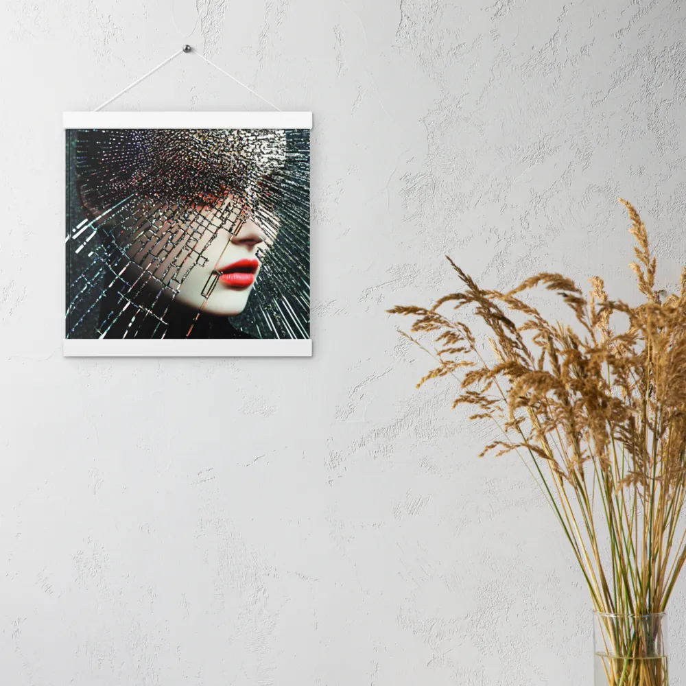 Fractured Identity | Poster With White Wood Hanger | 12″×12″