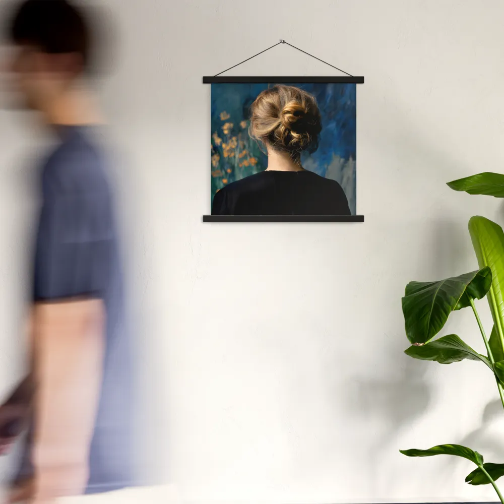 Whispers of Tranquility | Poster With Black Wood Hanger | 18″×18″