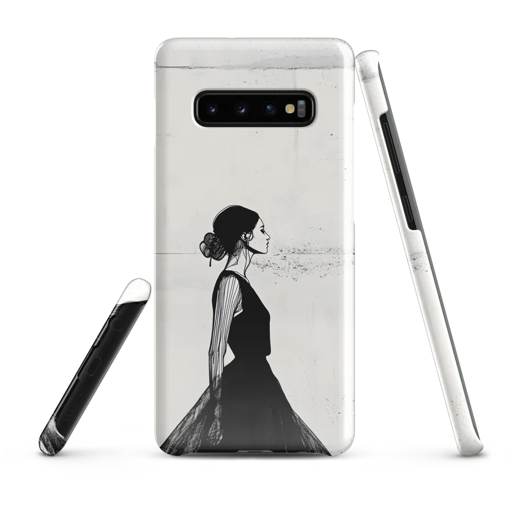 Elegance in Monochrome | Phone Case |  S10 Plus | Snap Case | Glossy