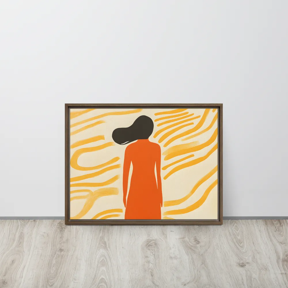 Connection to Serenity | Canvas with Brown Frame | 18″×24″