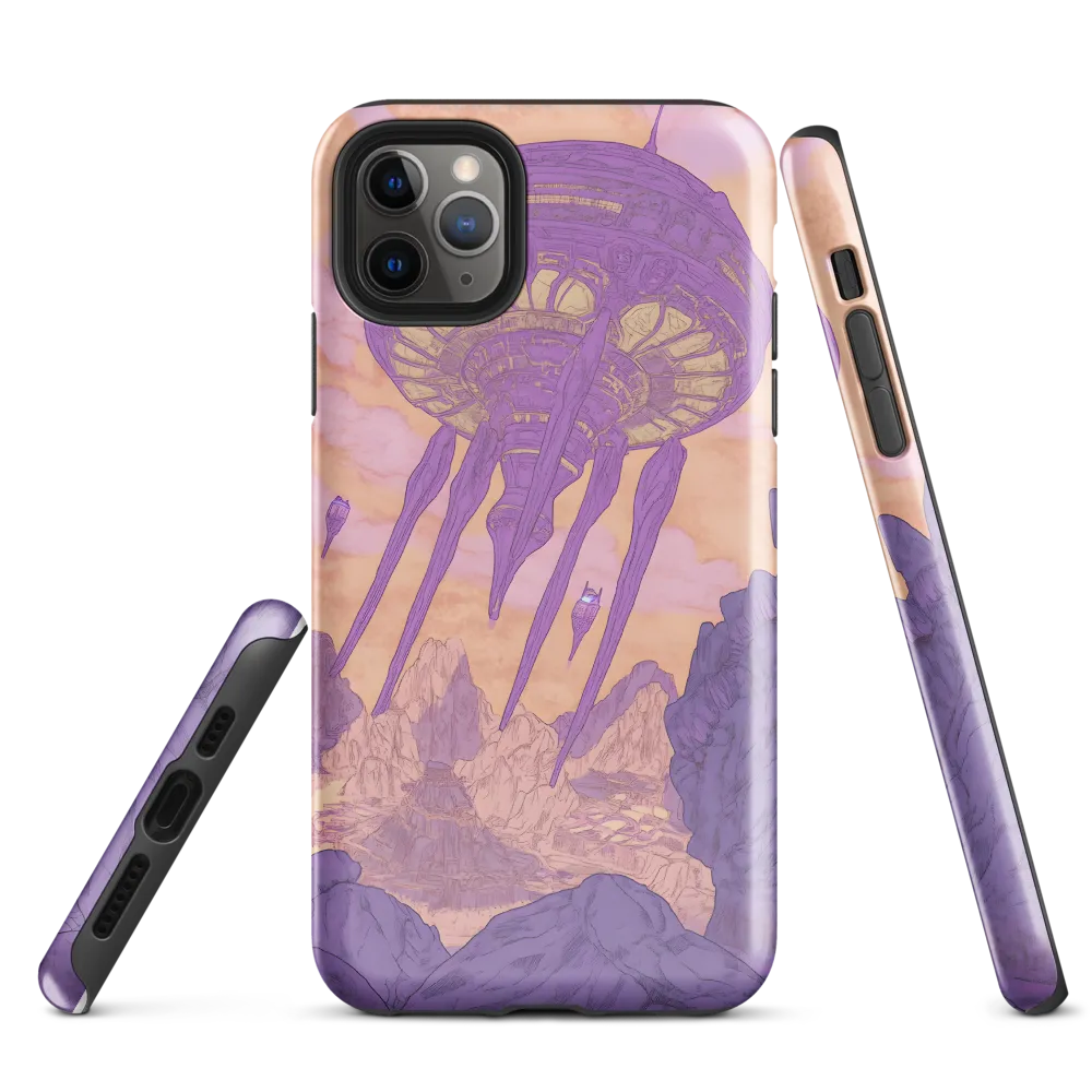 Elevated Serenity in a Futuristic Realm | Phone Case |  11 Pro Max | Tough Case | Glossy