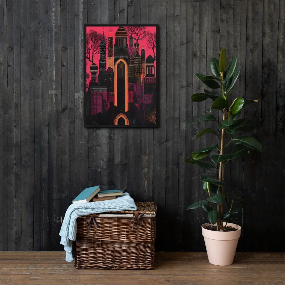 Urban Reverie | Canvas with Black Frame | 20″×28″
