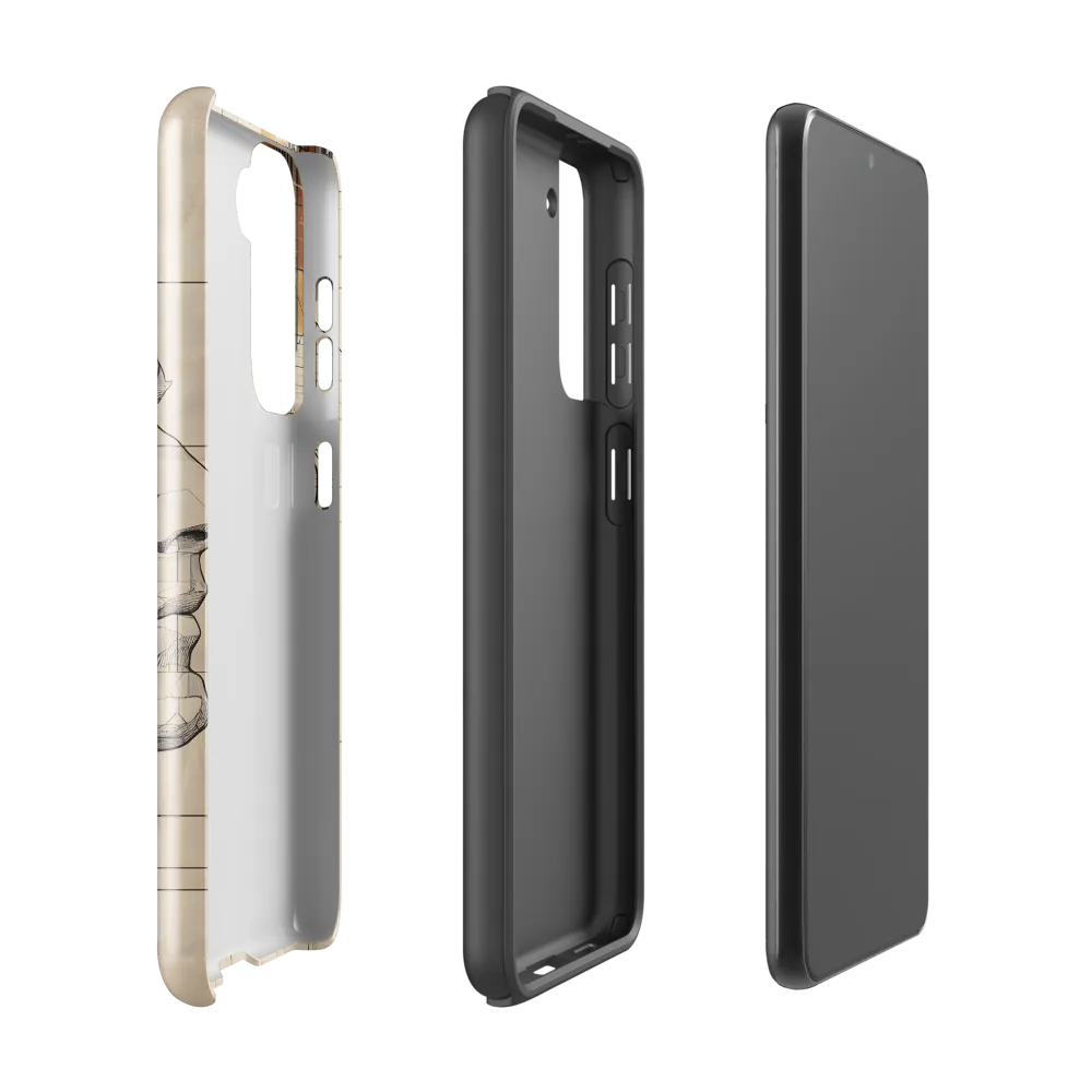 Geometric Reverie | Phone Case |  S21 | Tough Case | Glossy