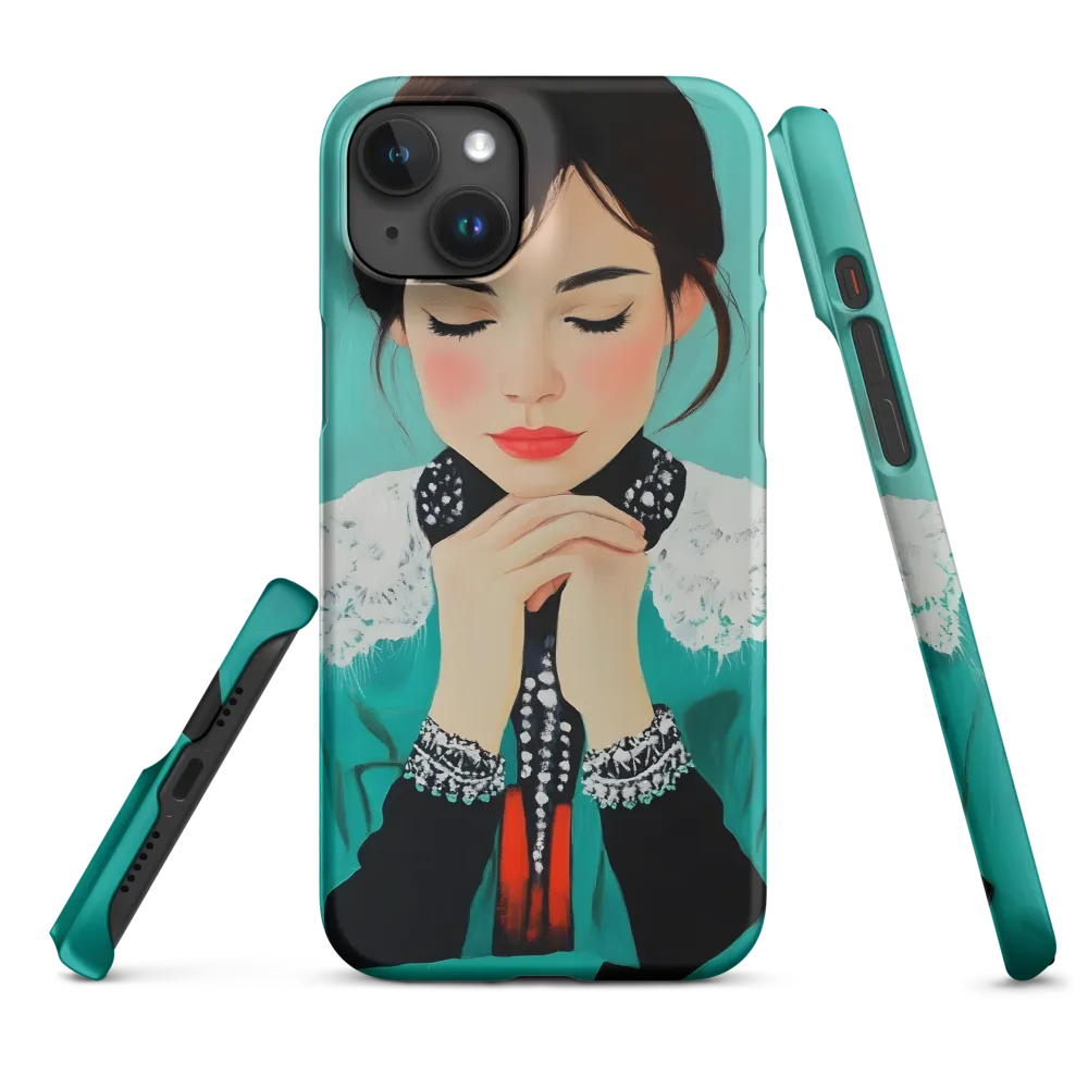Serenity in Turquoise | Phone Case |  15 Plus | Snap Case | Matte
