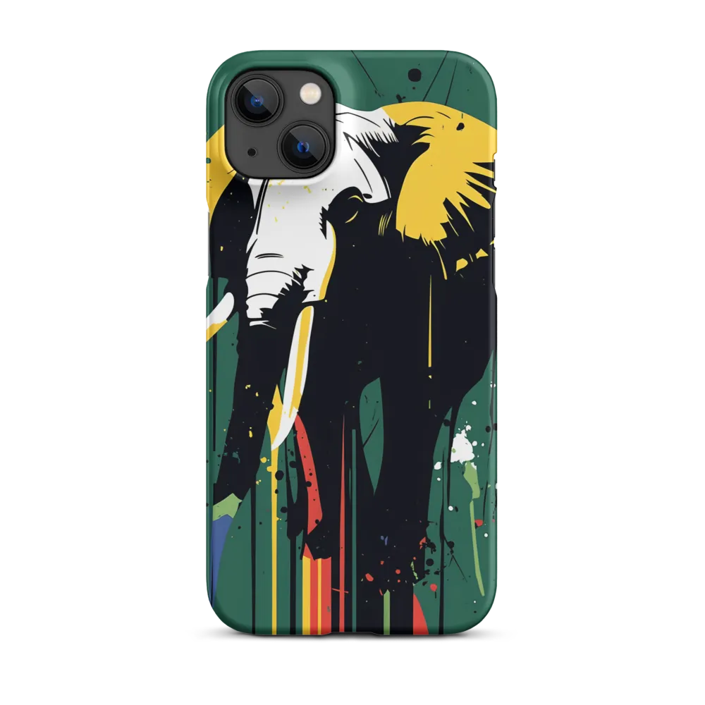 Majestic Minimalism: The Colorful Elephant