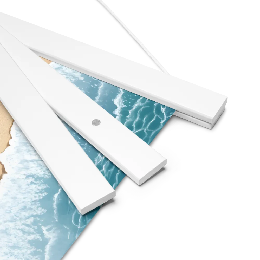 Serenity by the Shore | Poster With White Wood Hanger | 10″×10″