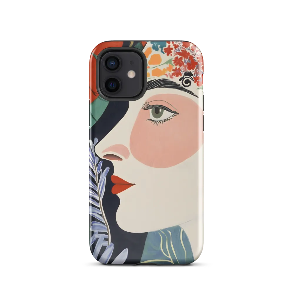 Floral Serenade: A Modern Portrait