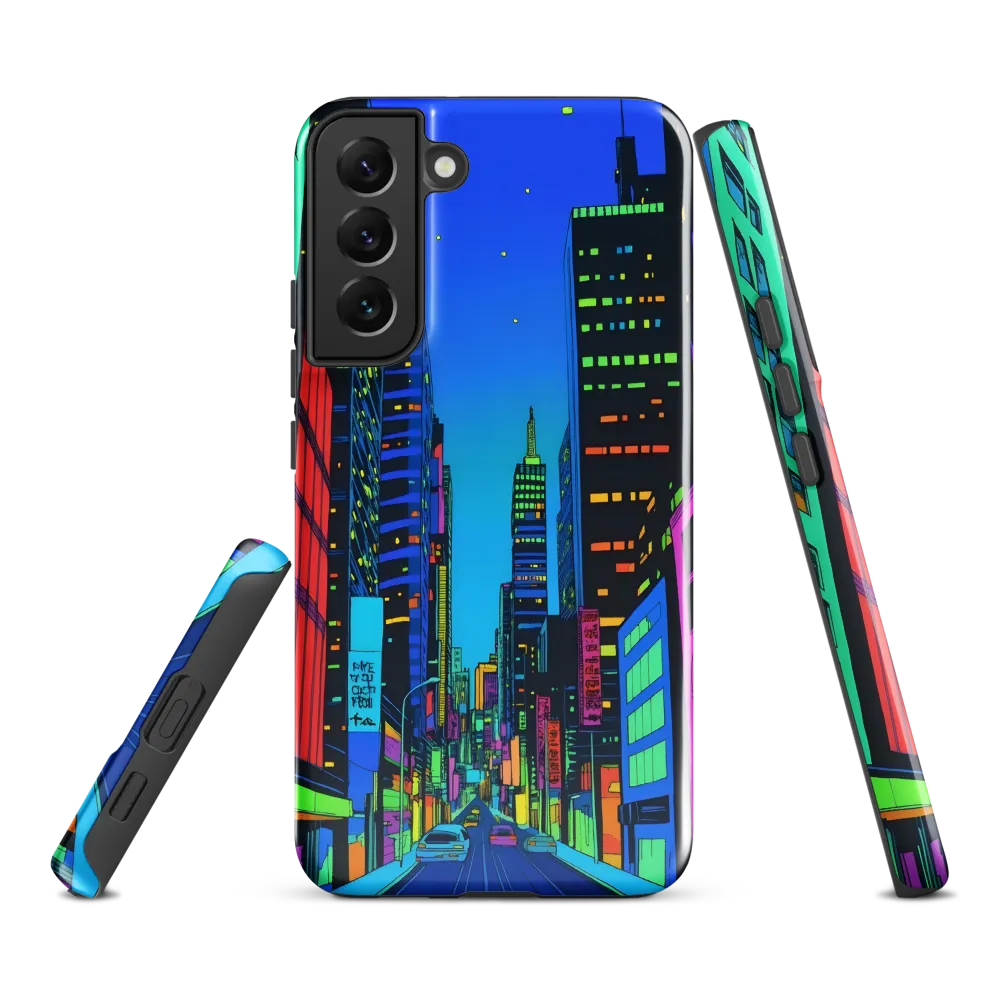 Neon Dreamscape: A Futuristic City at Dusk