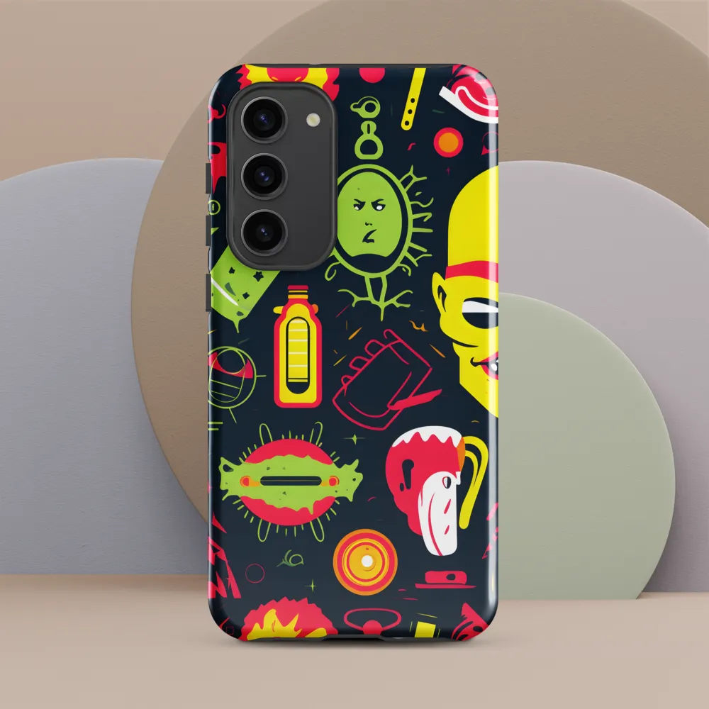 Neon Revelry: A Quirky Exploration of Modern Pop Art