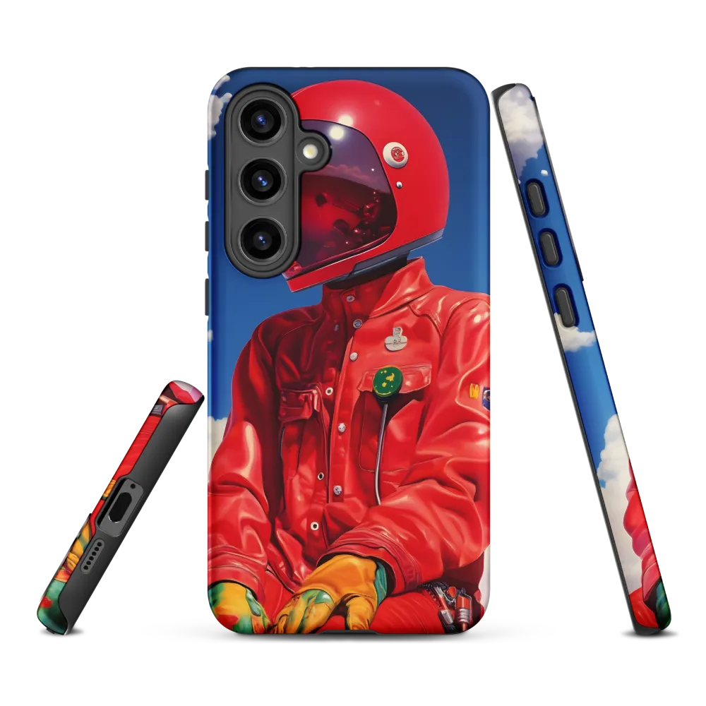 Astronaut in Crimson