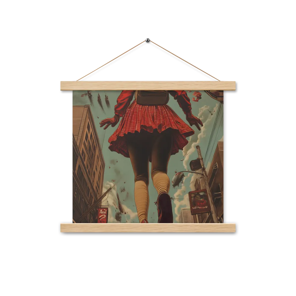 Flight of the Urban Dreamer | Poster With Oak Wood Hanger | 14″×14″