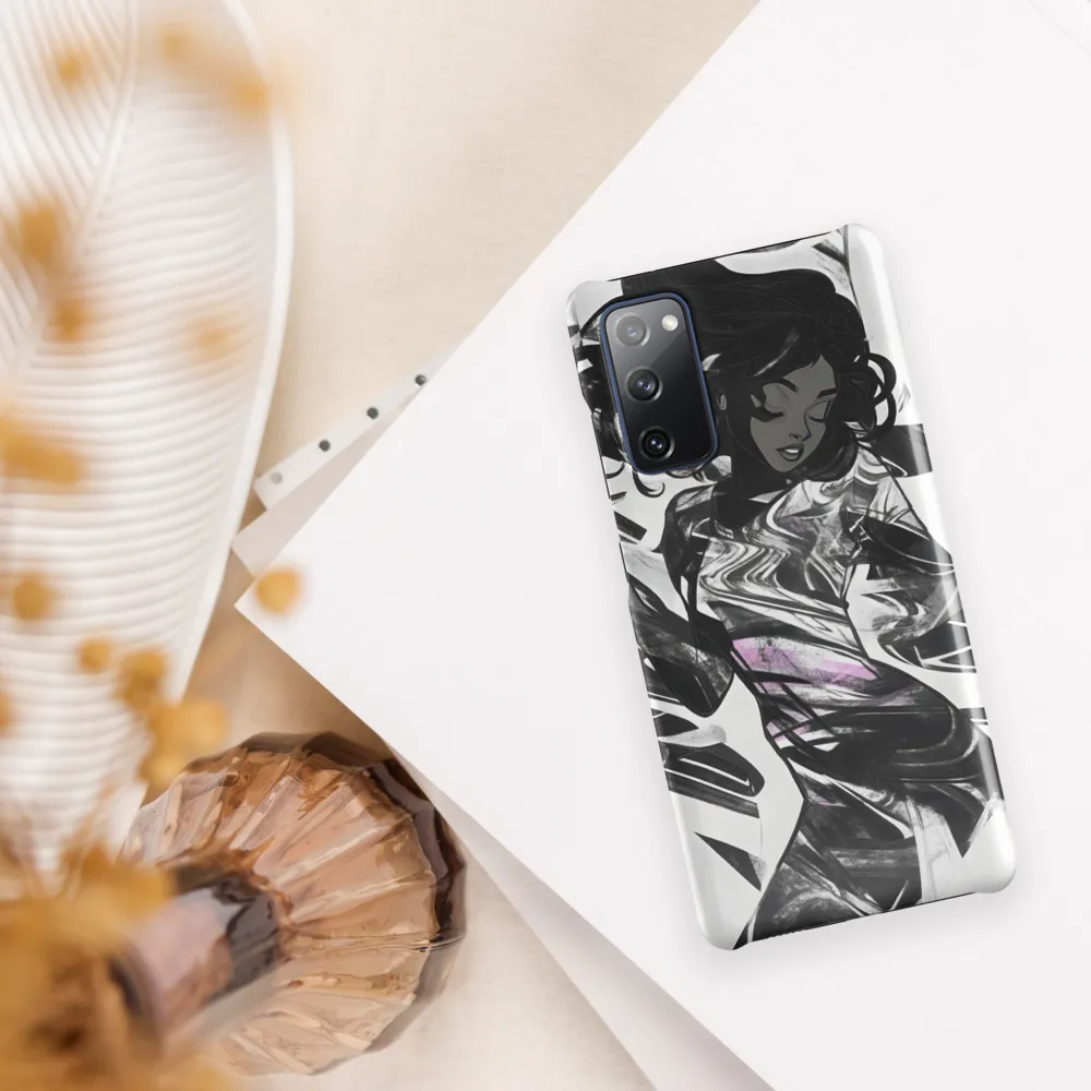 Fluid Grace: The Dance of Shadows | Phone Case |  S20 FE | Snap Case | Glossy