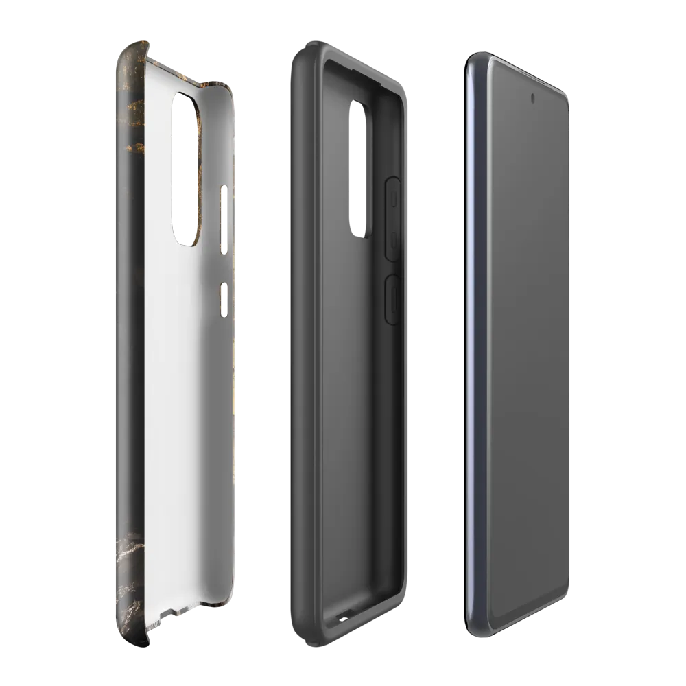 Golden Elegance: A Modern Profile Portrait