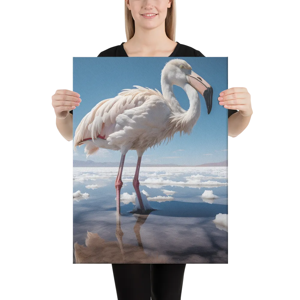 Graceful Solitude of a Flamingo