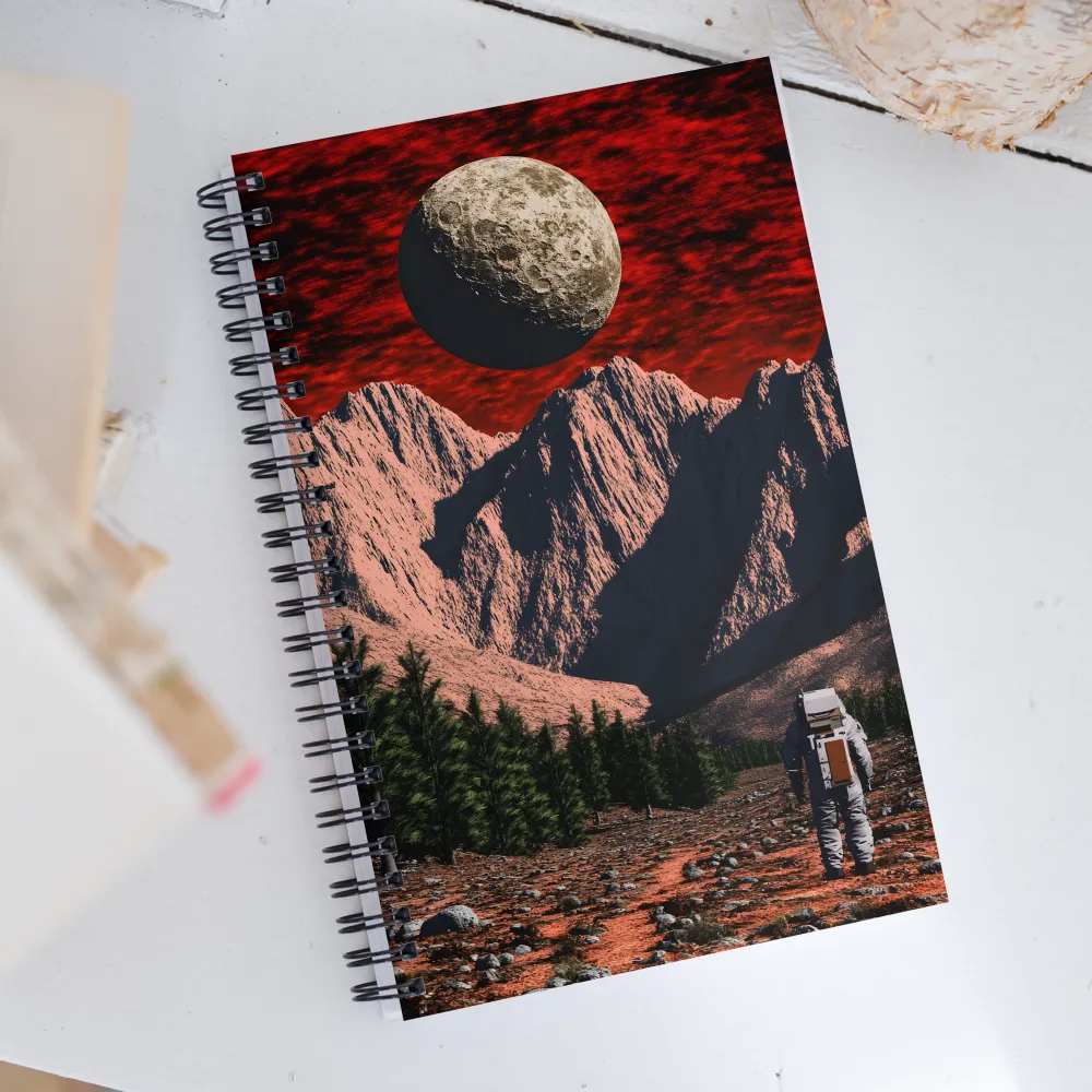 Beyond the Mountains: An Astronaut's Journey | Spiral Notebook