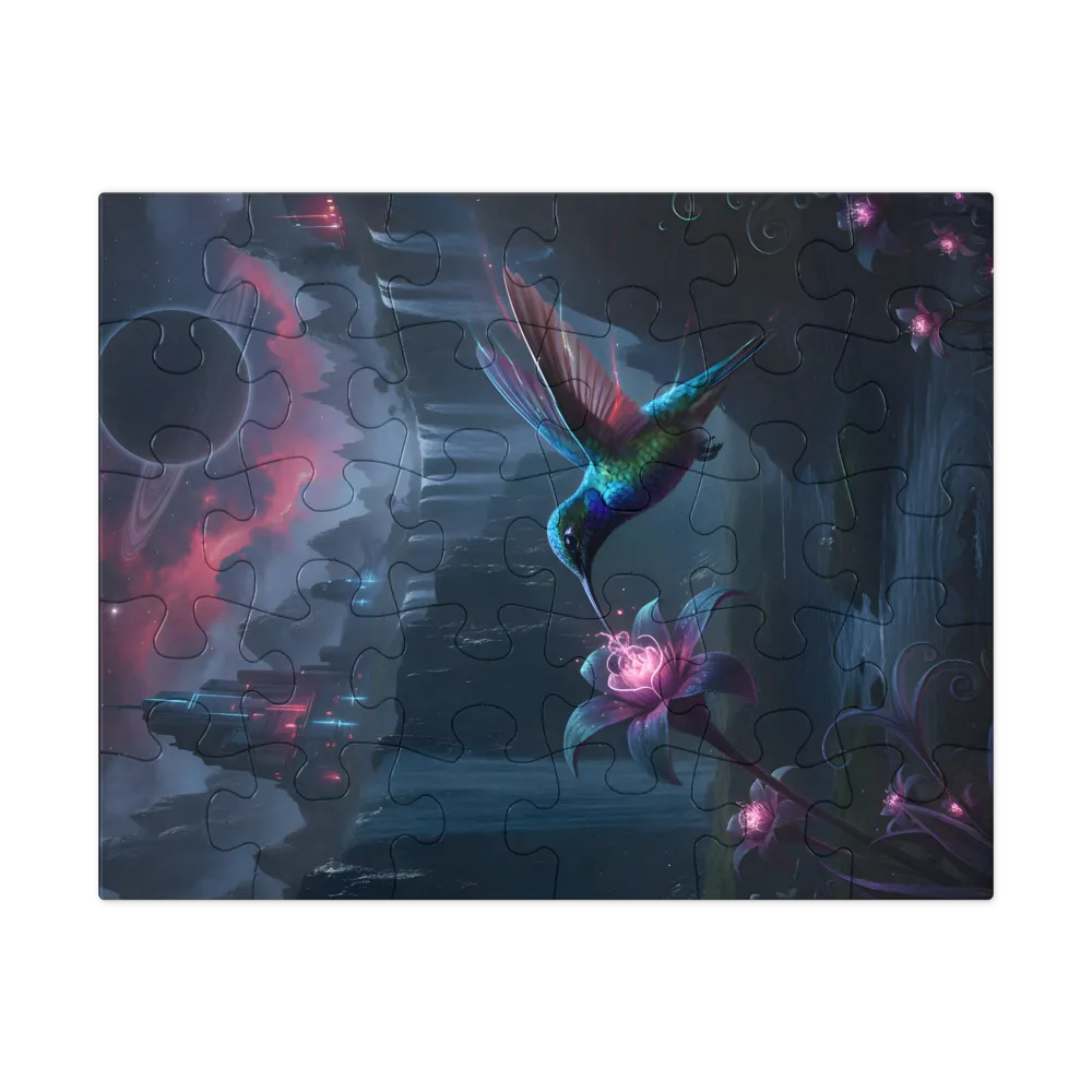 Celestial Hummingbird 
 Jigsaw Puzzle in Tin Box