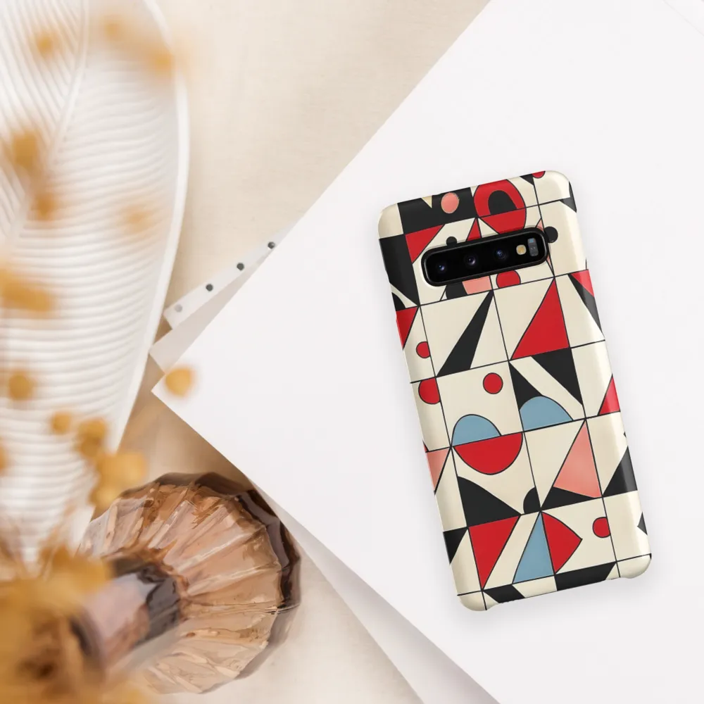 Dynamic Geometric Harmony | Phone Case |  S10 | Snap Case | Matte