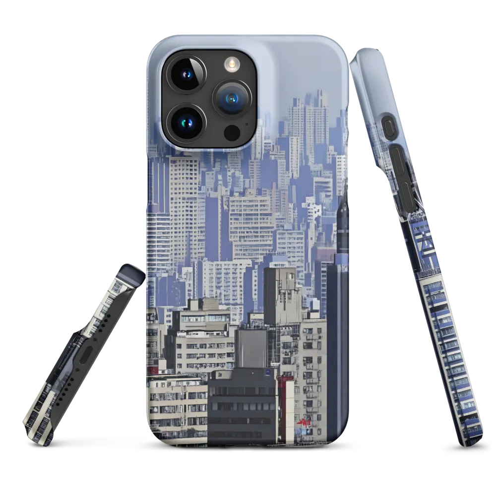 Urban Symphony: A Cityscape in Blues and Grays