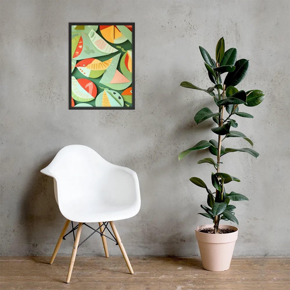 Nature's Palette | Poster with Black Frame | 18″×24″