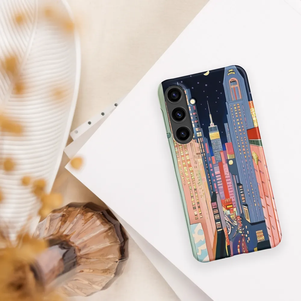 Urban Dreamscape: A Pop Art Night | Phone Case |  S24 Plus | Snap Case | Matte