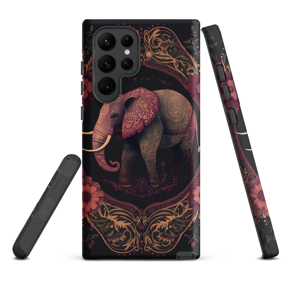 Regal Reverie: The Ornate Elephant | Phone Case |  S22 Ultra | Tough Case | Matte