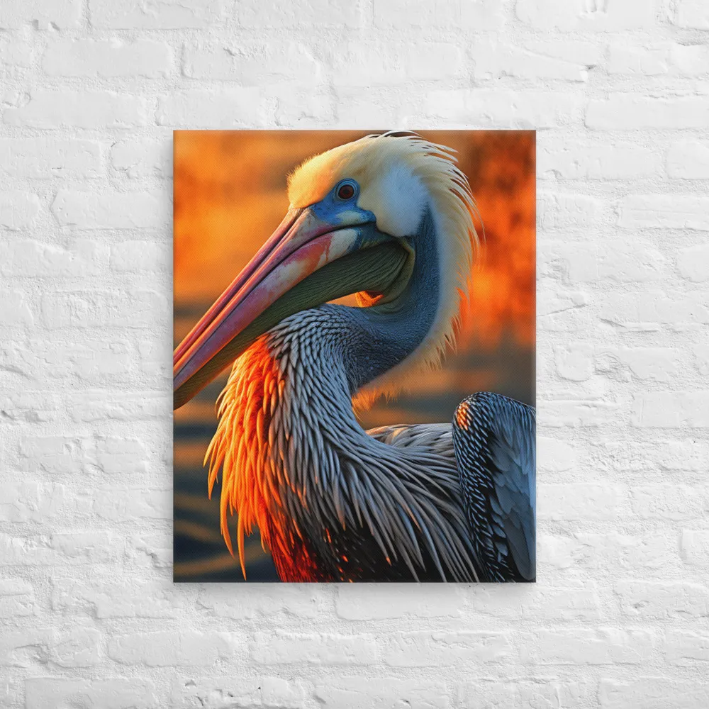 Elegance of the Pelican at Sunset