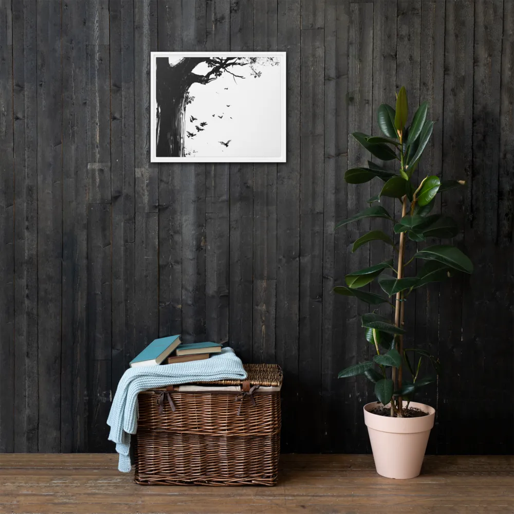 Whispers of Nature | Canvas with White Frame | 16″×20″