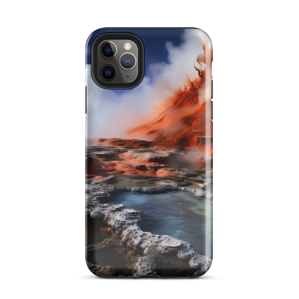 Nature's Fury: The Volcano's Expression | Phone Case |  11 Pro Max | Tough Case | Glossy