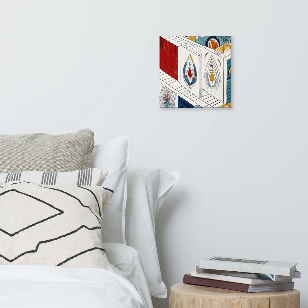 Symphony of Geometric Harmony | Canvas | 12″×12″