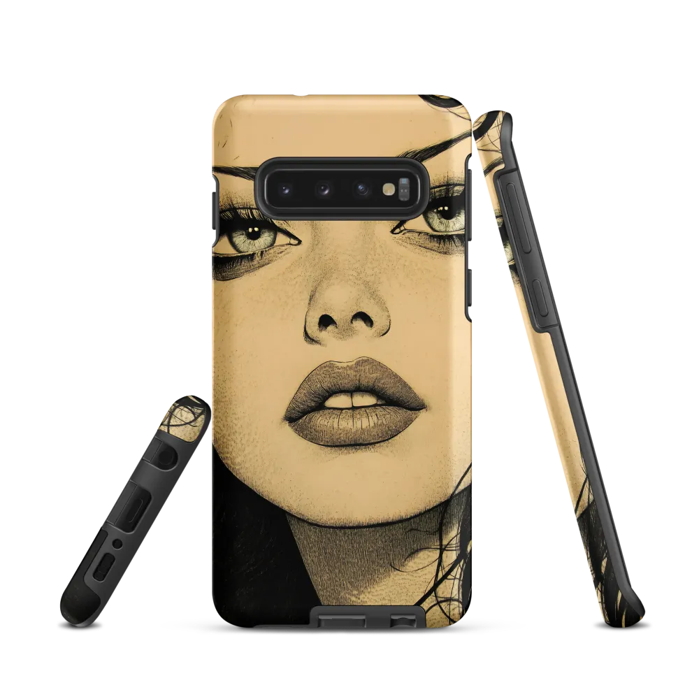 Enigmatic Gaze | Phone Case |  S10 | Tough Case | Matte