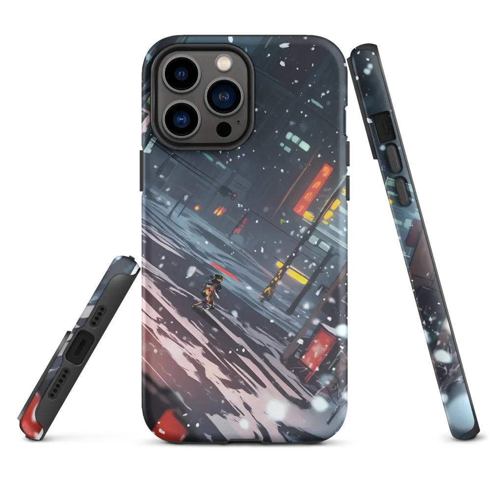 Solitude in the Neon Snow | Phone Case |  13 Pro Max | Tough Case | Matte