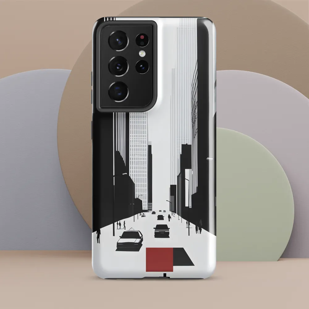Urban Solitude: A Minimalistic Cityscape