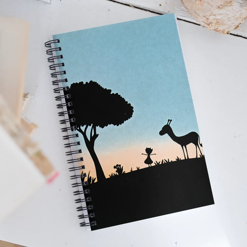 Curiosity in the Silhouette | Spiral Notebook