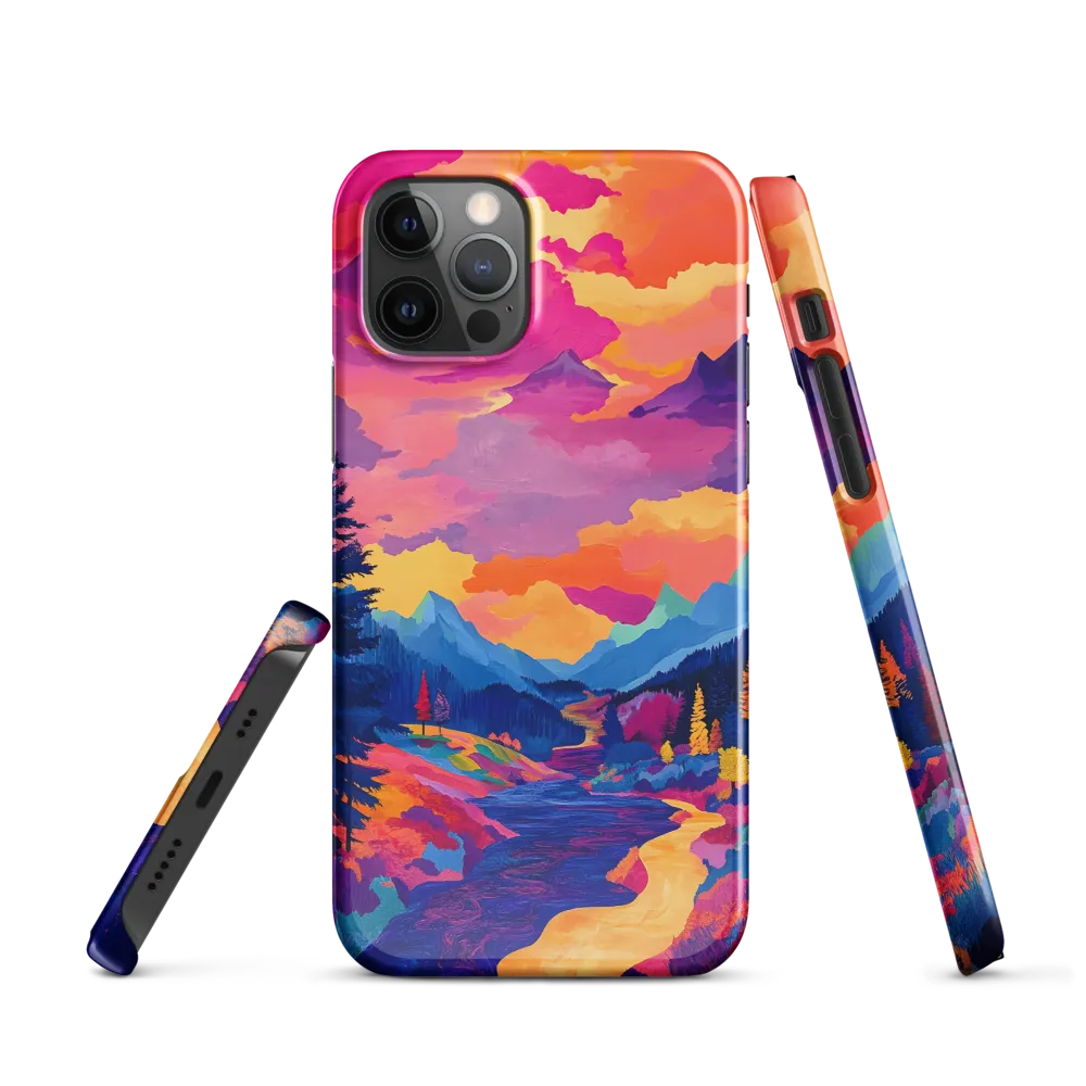 Radiant Serenity: A Surreal Landscape | Phone Case |  12 Pro | Snap Case | Glossy