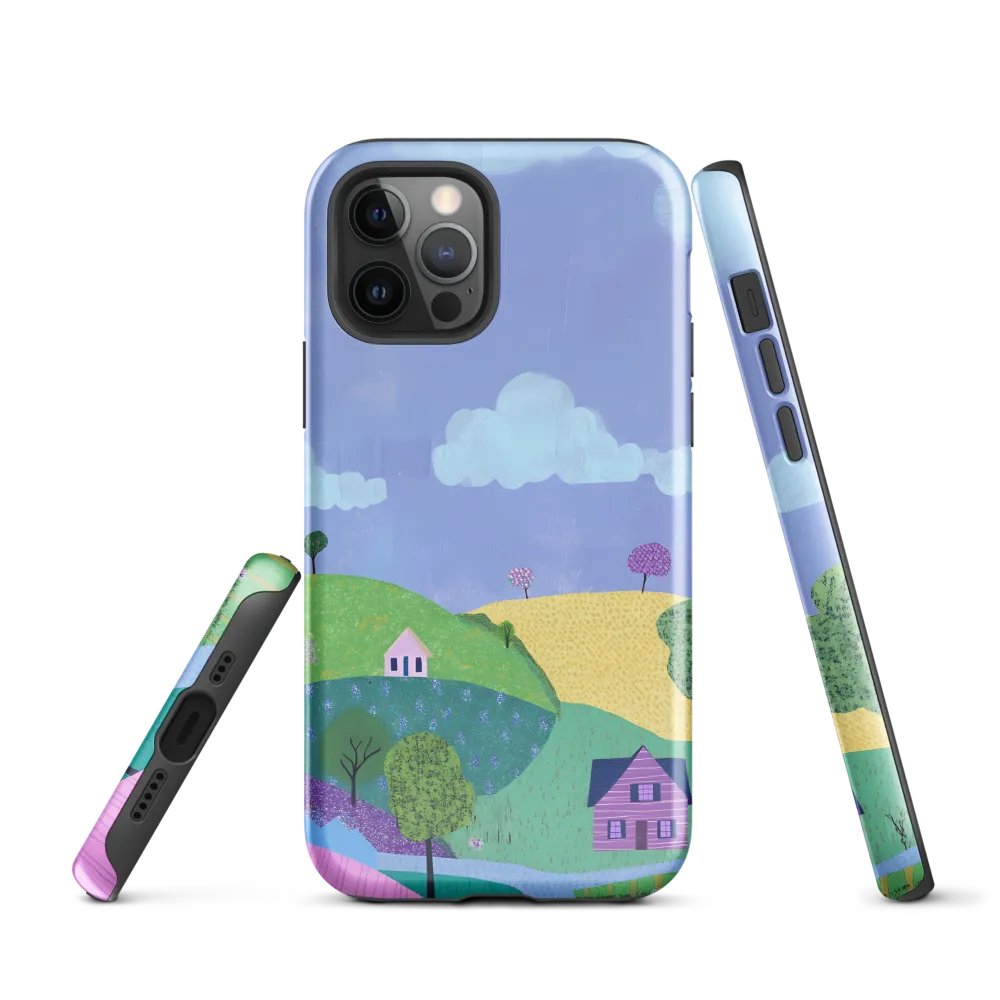 Whimsical Hills and Quaint Homes | Phone Case |  12 Pro | Tough Case | Glossy