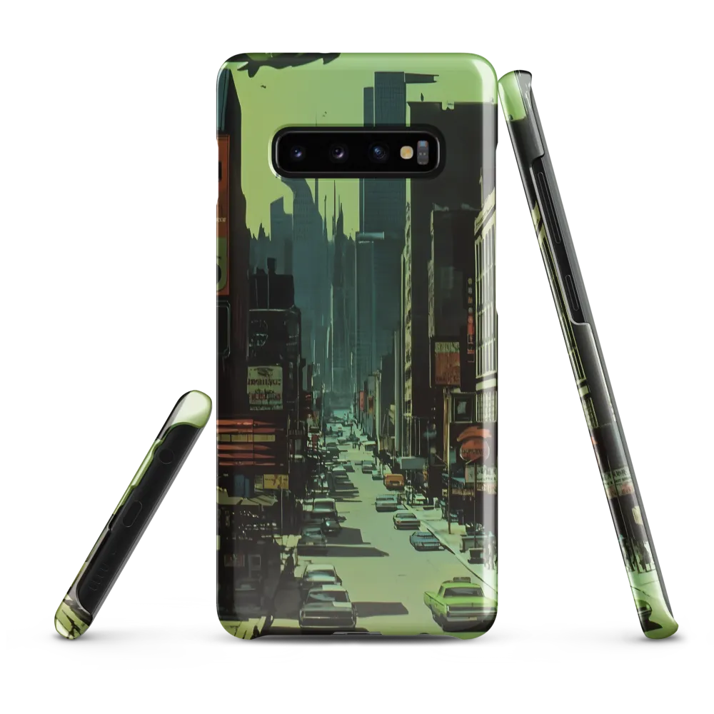 Nostalgic Futurism in Urban Splendor | Phone Case |  S10 Plus | Snap Case | Glossy