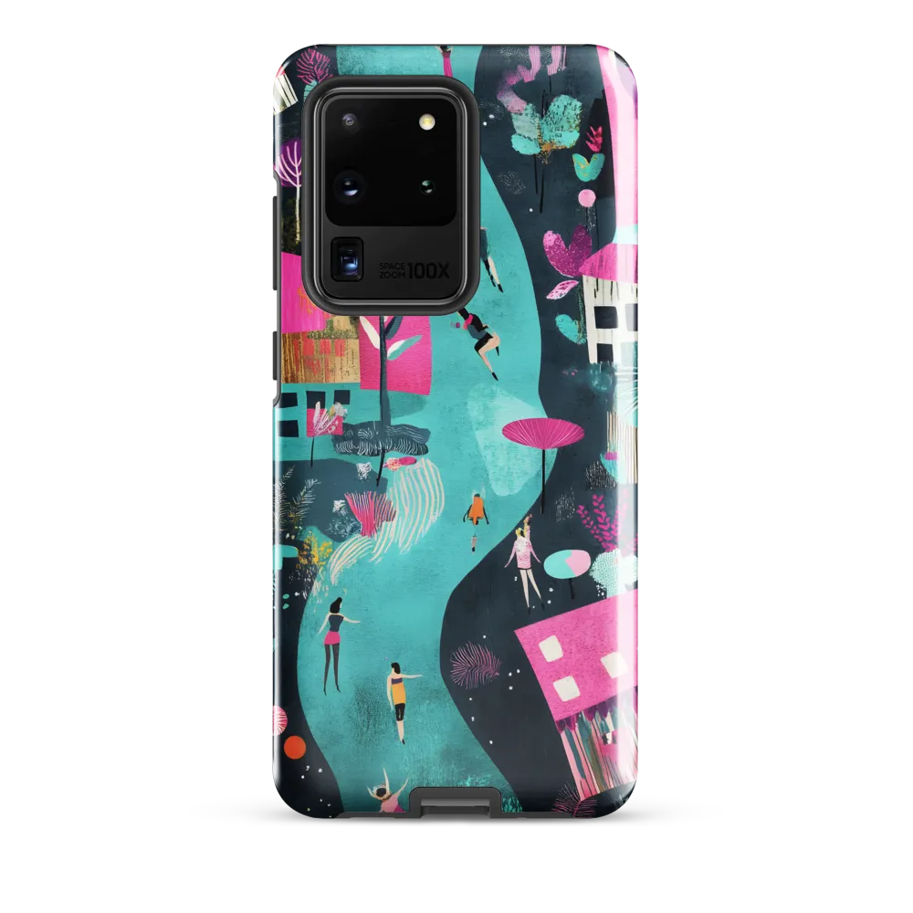 Whimsical Journey Through a Vibrant Landscape | Phone Case |  S20 Ultra | Tough Case | Glossy